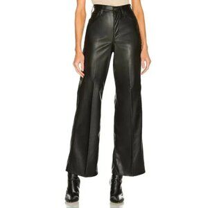 LEVI'S 70s Flare Faux Leather Pant in Leather Night